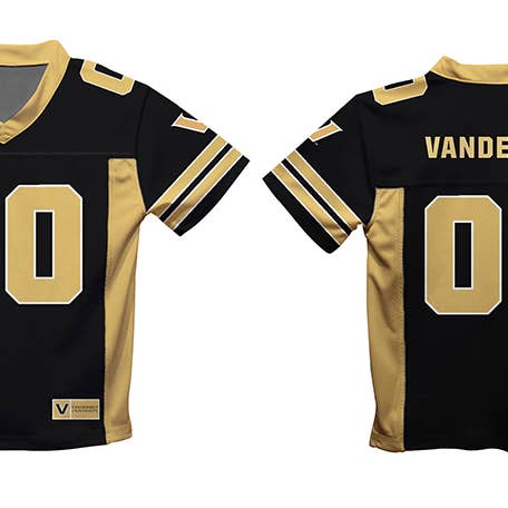 Vive La Fete - Wholesale T-Shirt - Kids - Vanderbilt Commodores Black Boys Fashion Football T-Shirt2