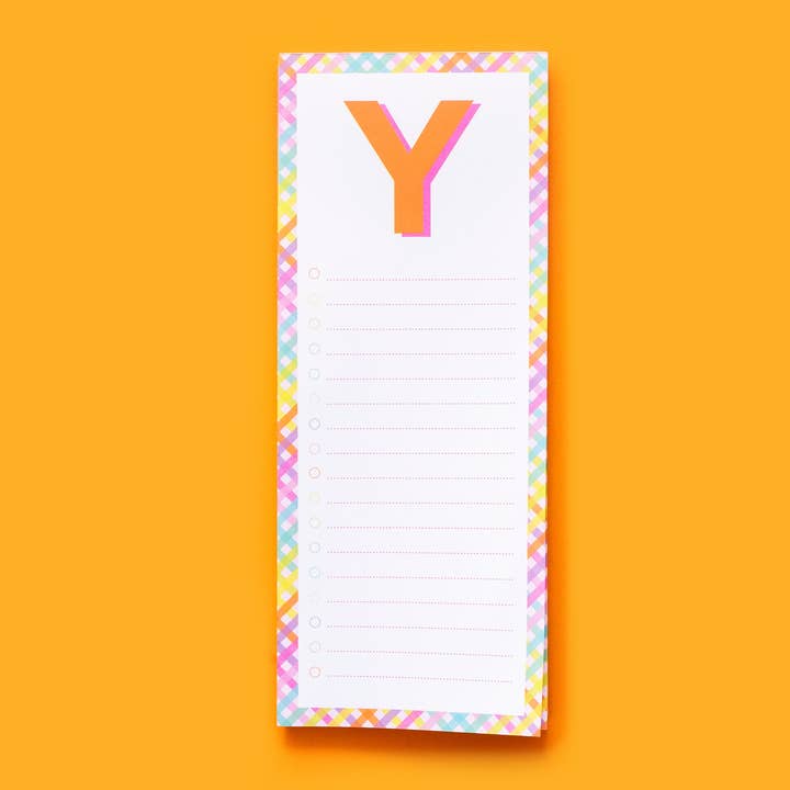 Taylor Elliott Designs - Vente Blocs-notes - Blocs de lettres A-Z - Chaque - Min. 4 (LP-A-Z)23