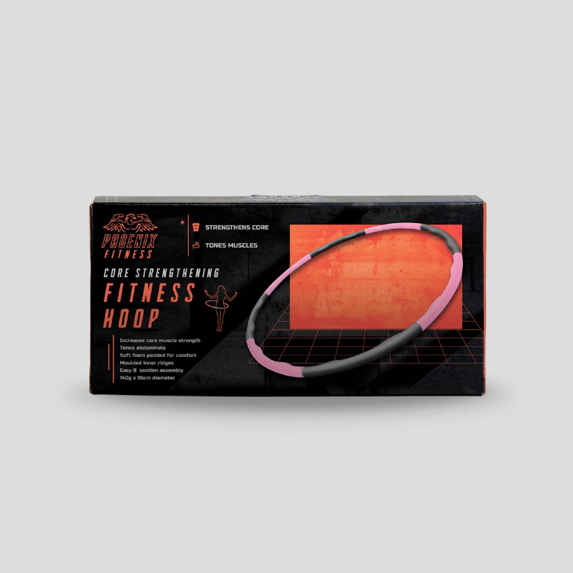 Phoenix Fitness - Wholesale Sporting Accessories - Weighted Hula Hoop Pink4