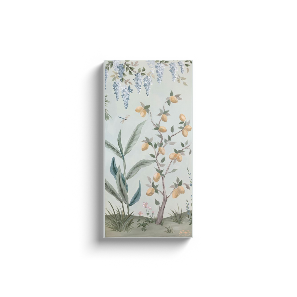 Elizabeth Alice Studio - Wholesale Art Print - Hazel, a green tropical chinoiserie canvas wrap print7