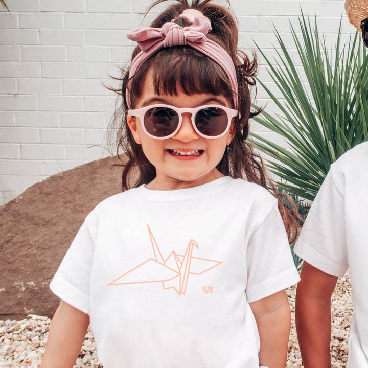 ORIGAMI CRANE kids graphic t-shirt for wholesale by Little Sumo