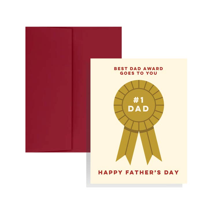 Best Dad Award Card for wholesale by KGS Design Studio