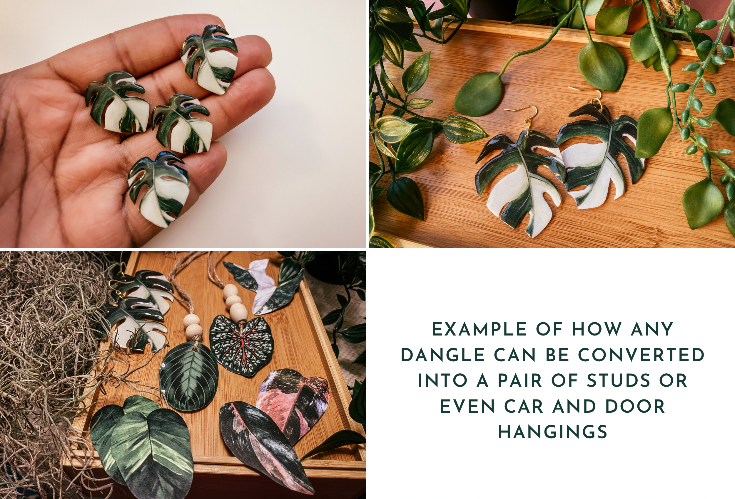 hethr – Engroshandel Hængeøreringe og creoløreringe – Anthurium Clarinervium Plant: Ørering, Magnet, Pin, Indretning8