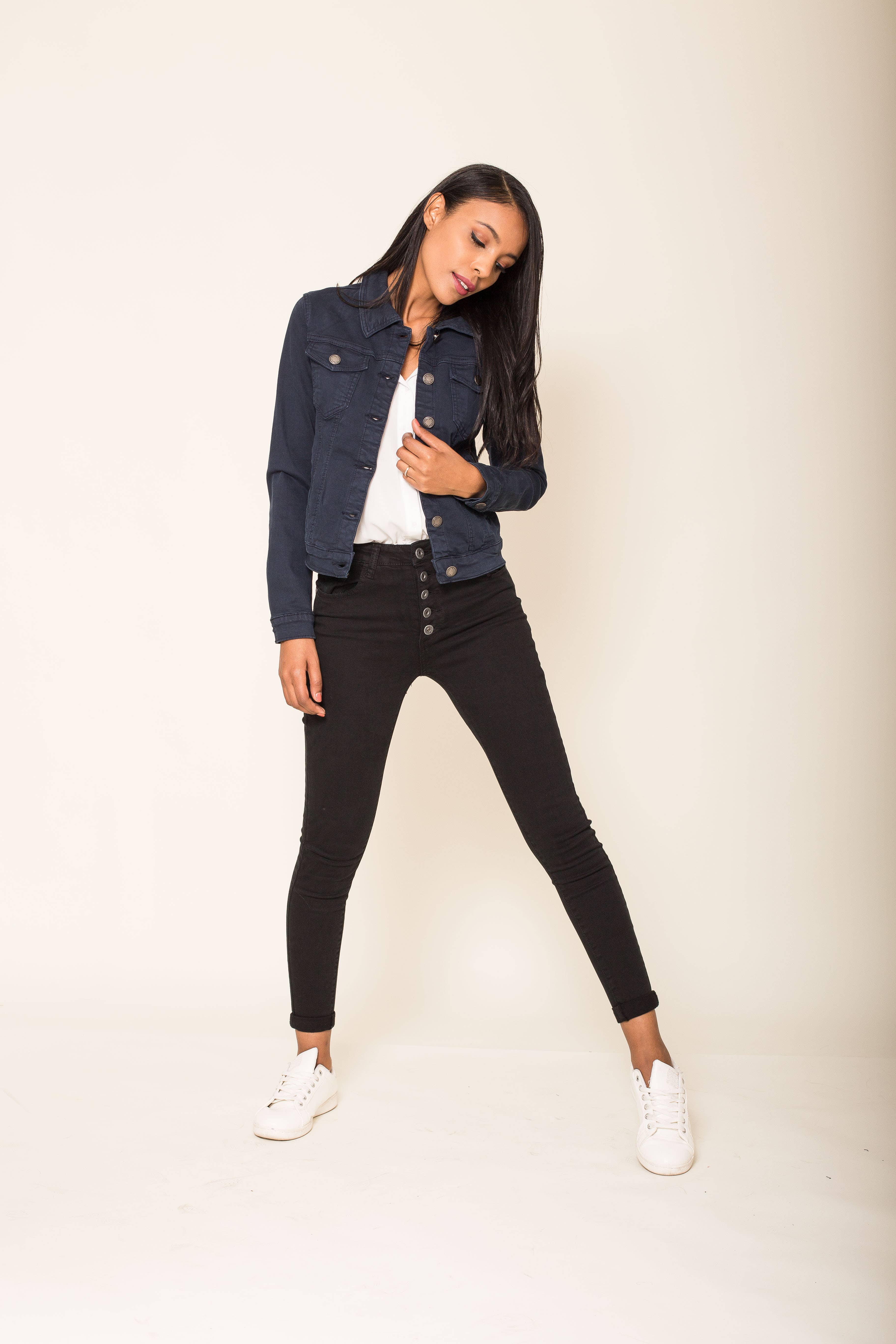 Nina Carter - Wholesale Jas - Dames - Stretch nauwsluitend jack kleur J212A102