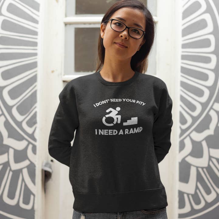 I Need A Ramp uniseks ronde hals voor wholesale door inspire