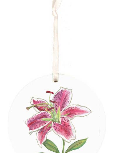 Adorno de lirio, regalo de flores, decoración navideña para venta al por mayor de Faith and Franklin