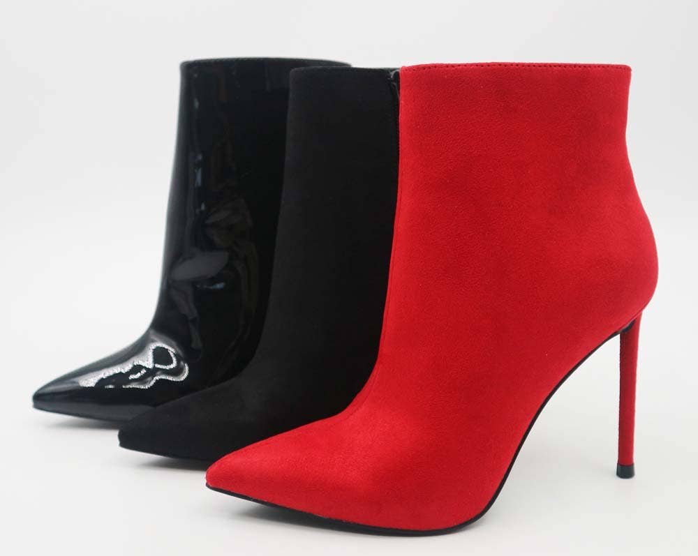 Mars Sky Shoes Wholesale - Vente Bottines – femme - Bamboo CONDITION-71 Bottines à talons aiguilles pour femmes à bout pointu - Pack de 12 paires - 27,25/paire2