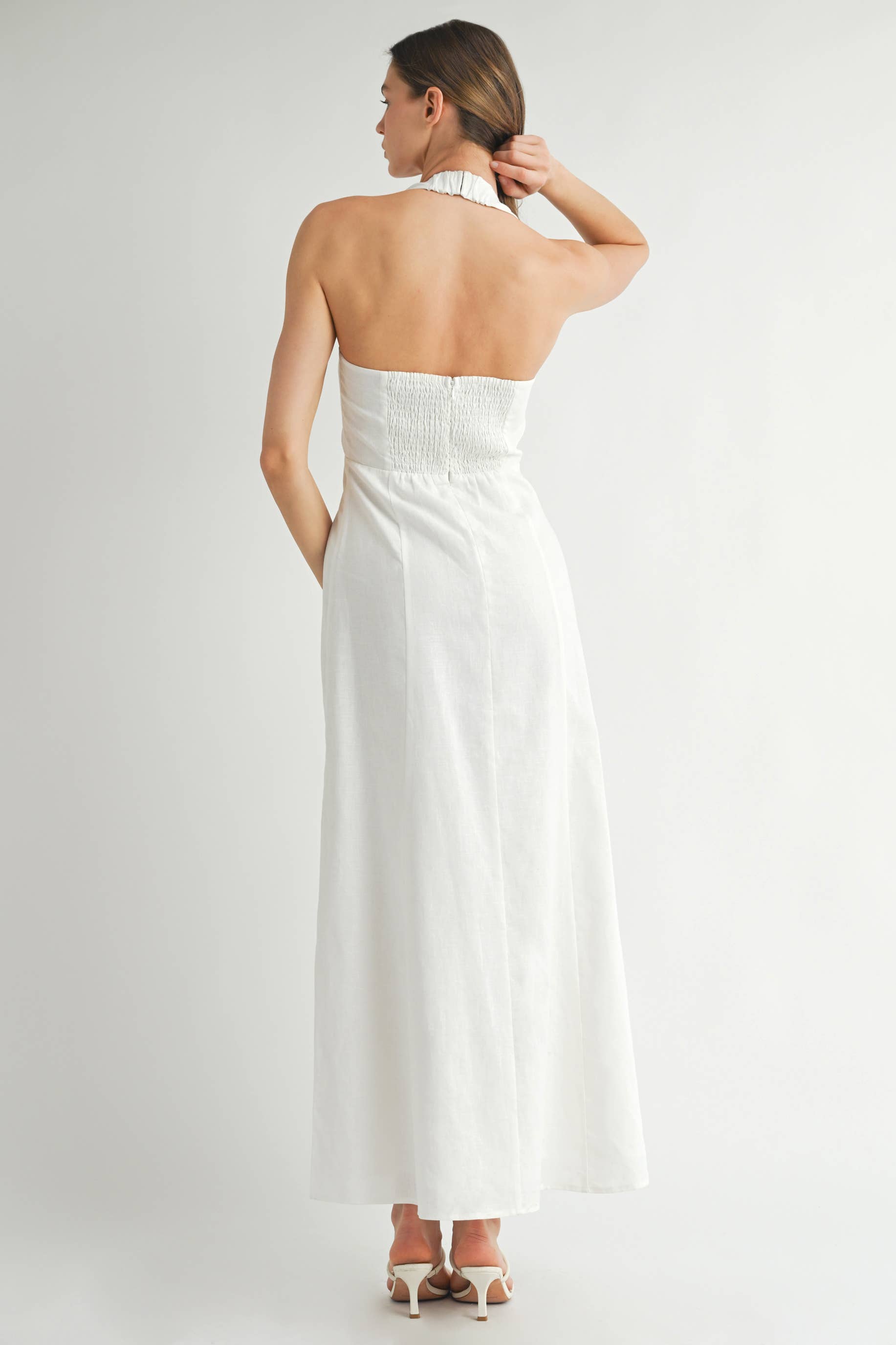 EB LUXE - Vendita all'ingrosso Vestito - Donna - Abito Maxi in Lino7