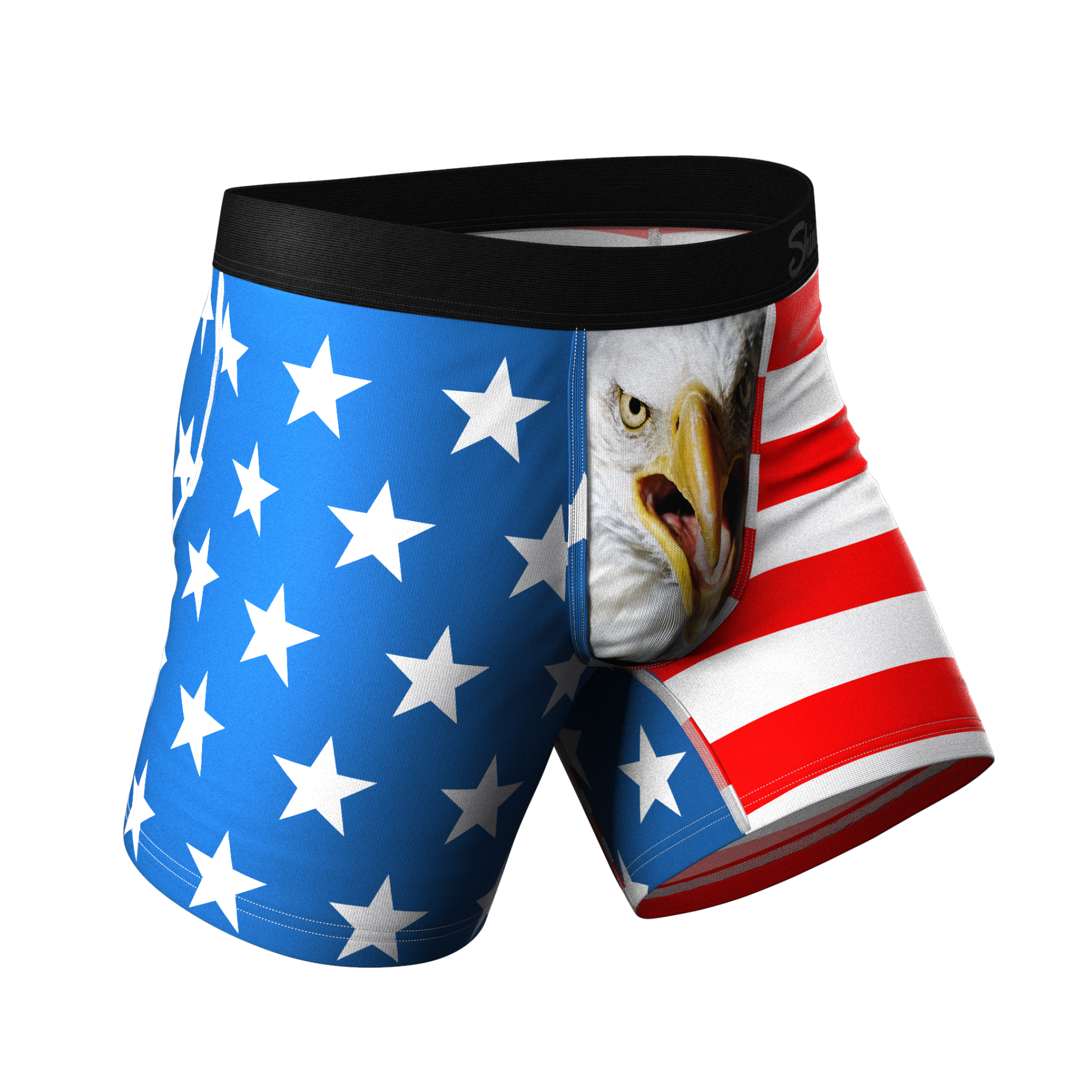 Shinesty, Inc - Vendita all'ingrosso Intimo - Uomo - The Mascot | Boxer con Ball Hammock® a tema bandiera americana2