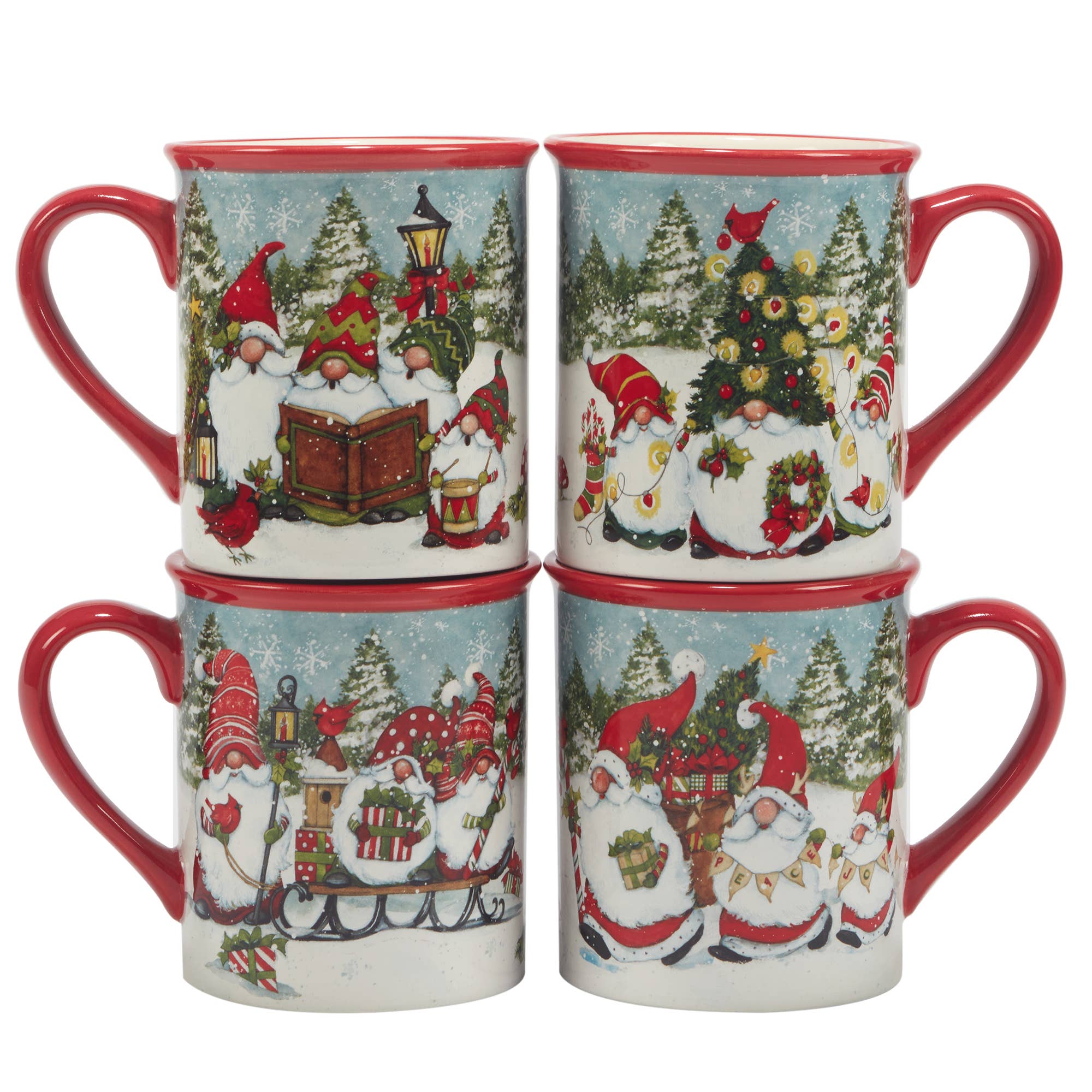 Certified International – wholesale Coffee mug – Christmas Gnomes Mug 16 oz asst1
