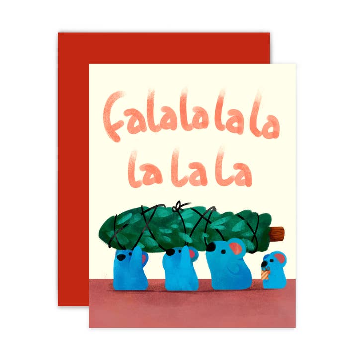 Falala Mice Card for wholesale by The Little Red House