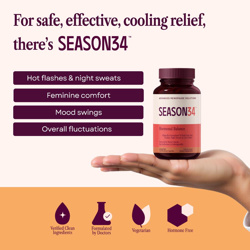 SEASON34 - Wholesale Oral Supplement/Vitamin - Menopause Hormone Blend – Hot Flashes, Night Sweats & Libido1