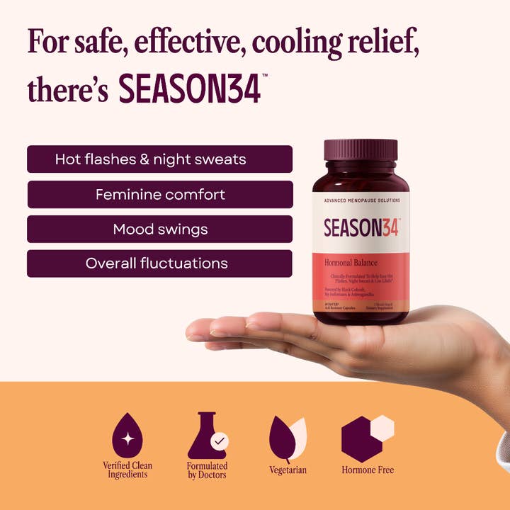 SEASON34 - Wholesale Oral Supplement/Vitamin - Menopause Hormone Blend – Hot Flashes, Night Sweats & Libido1