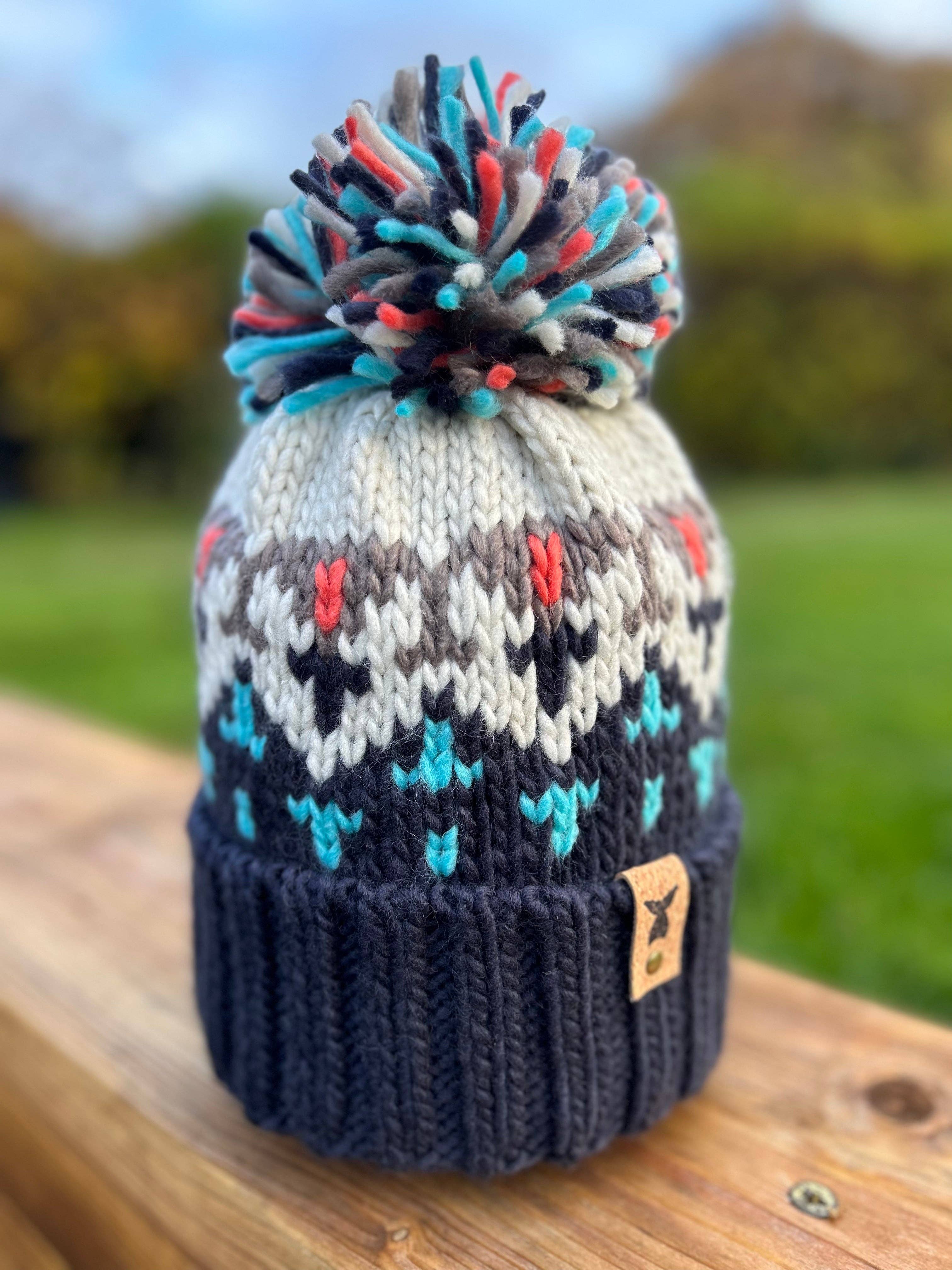 Mermaid Marys – wholesale Beanie – Women's – Patterned Chunky Knit Beanie3