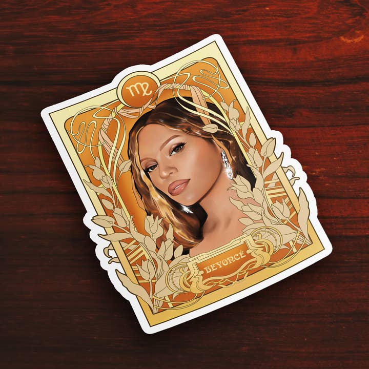 Beyoncé - Aufkleber für den Großhandel von Black Zodiac Prints