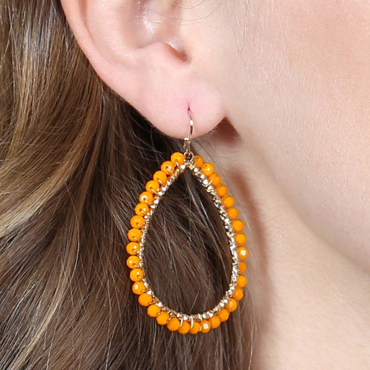 MYS Wholesale Inc - Wholesale Dangle Earrings - Wire Teardrop Glass Beads Hook Earrings28