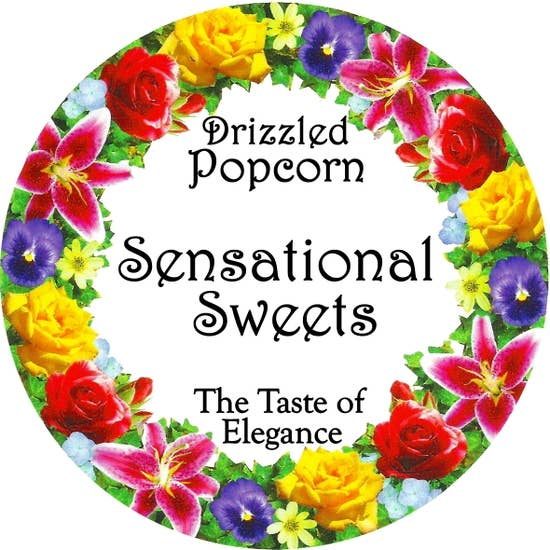 Sensational Sweets - Wholesale Popcorn - Gourmet Chocolate Drizzled Popcorn- 1.5 oz Bag w/Bow (PC025)6