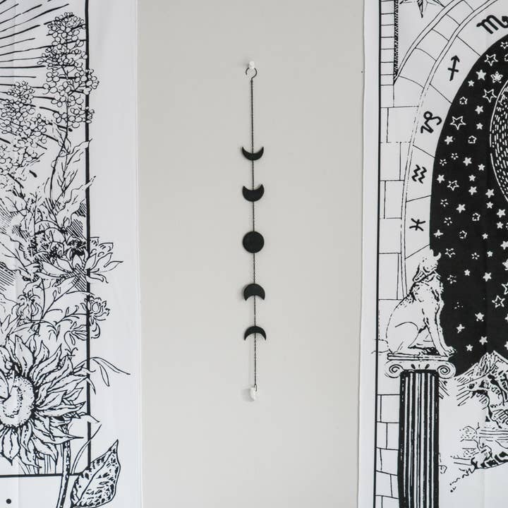Hanging Moon Phase Celestial Wall Decor for wholesale by Cosmic Crow