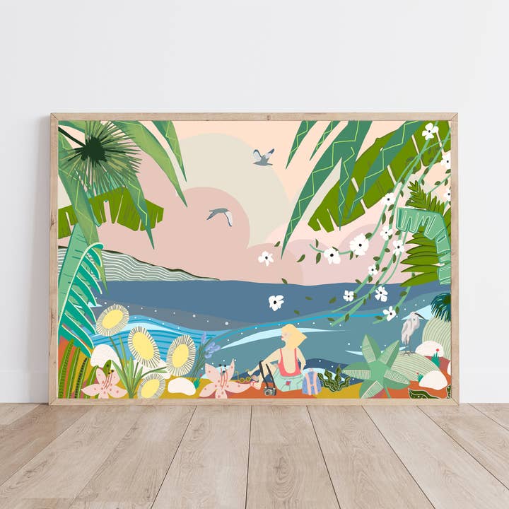 Sea View For Mum Print for wholesale by Eve Broadhurst