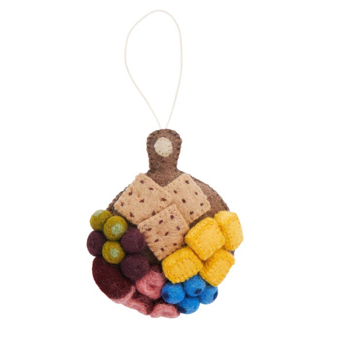 Felt Charcuterie Board Ornament for wholesale by Global Goods Partners