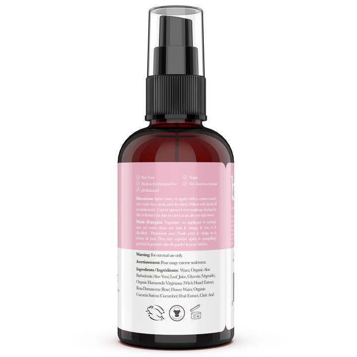 Beauty By Earth - Wholesale Facial Toner - Facial Toner with Witch Hazel & Rose Water3