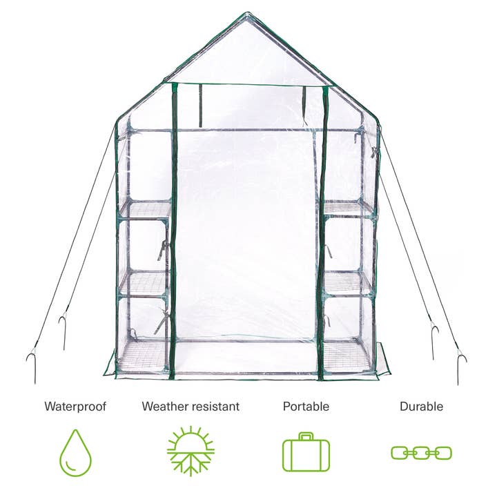 Bramble – Großhandel Blumentopf – 6-stöckiges Gewächshaus mit Durchgang3