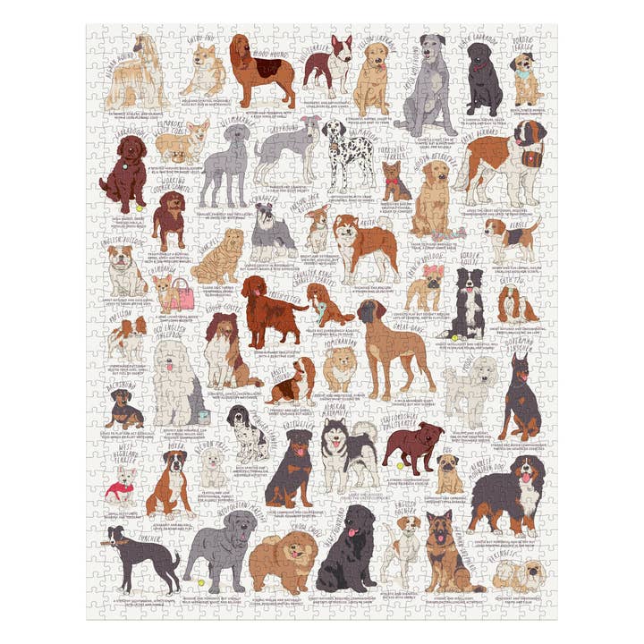 Chronicle Books - Wholesale Puzzle - Adult - Dog Lover's 1000 Piece Jigsaw Puzzle