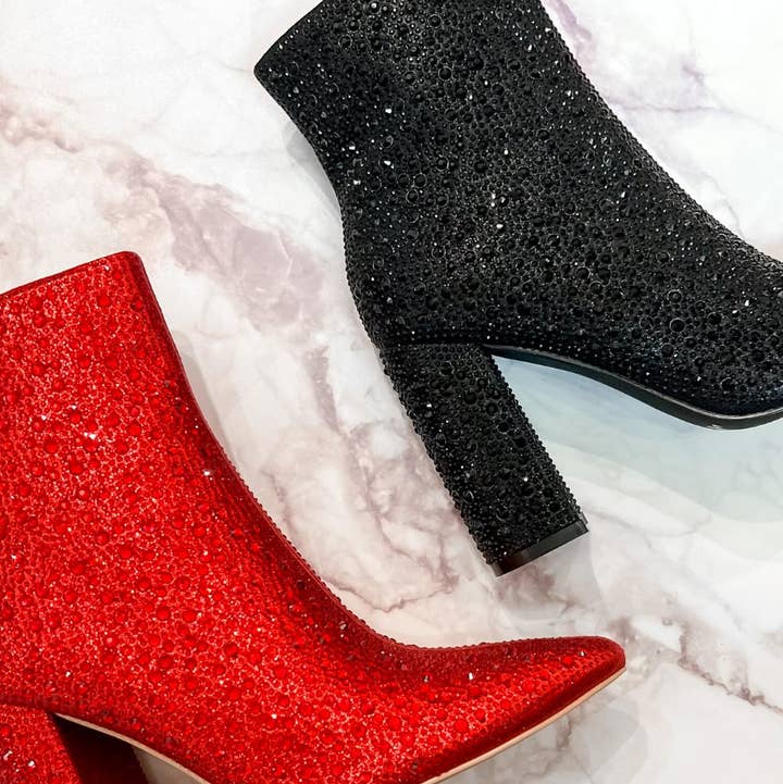 Dripping In Rhinestones Booties for wholesale by Jess Lea
