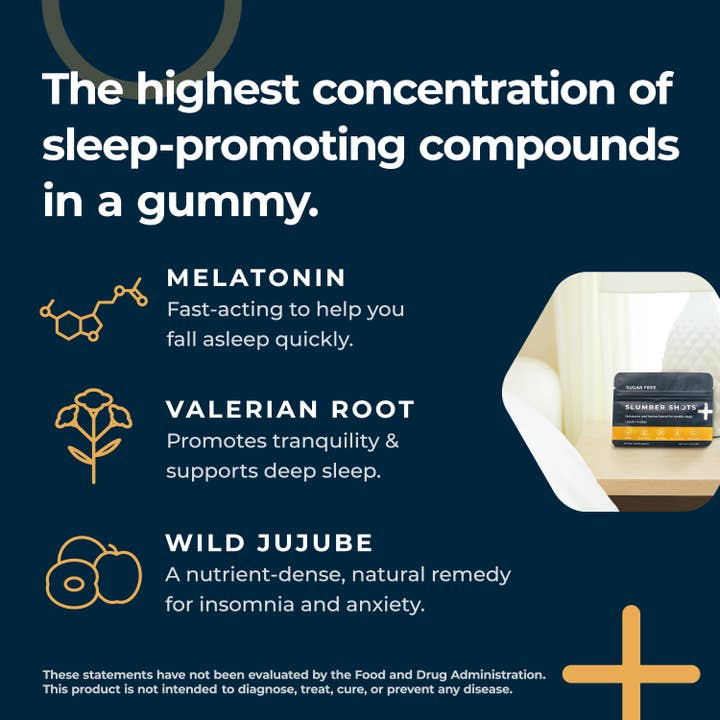 Seattle Gummy Company - Vente Supplément oral/vitamine - Slumber Shots Sleep Aid SANS SUCRE, 48 portions | Paquet de 128