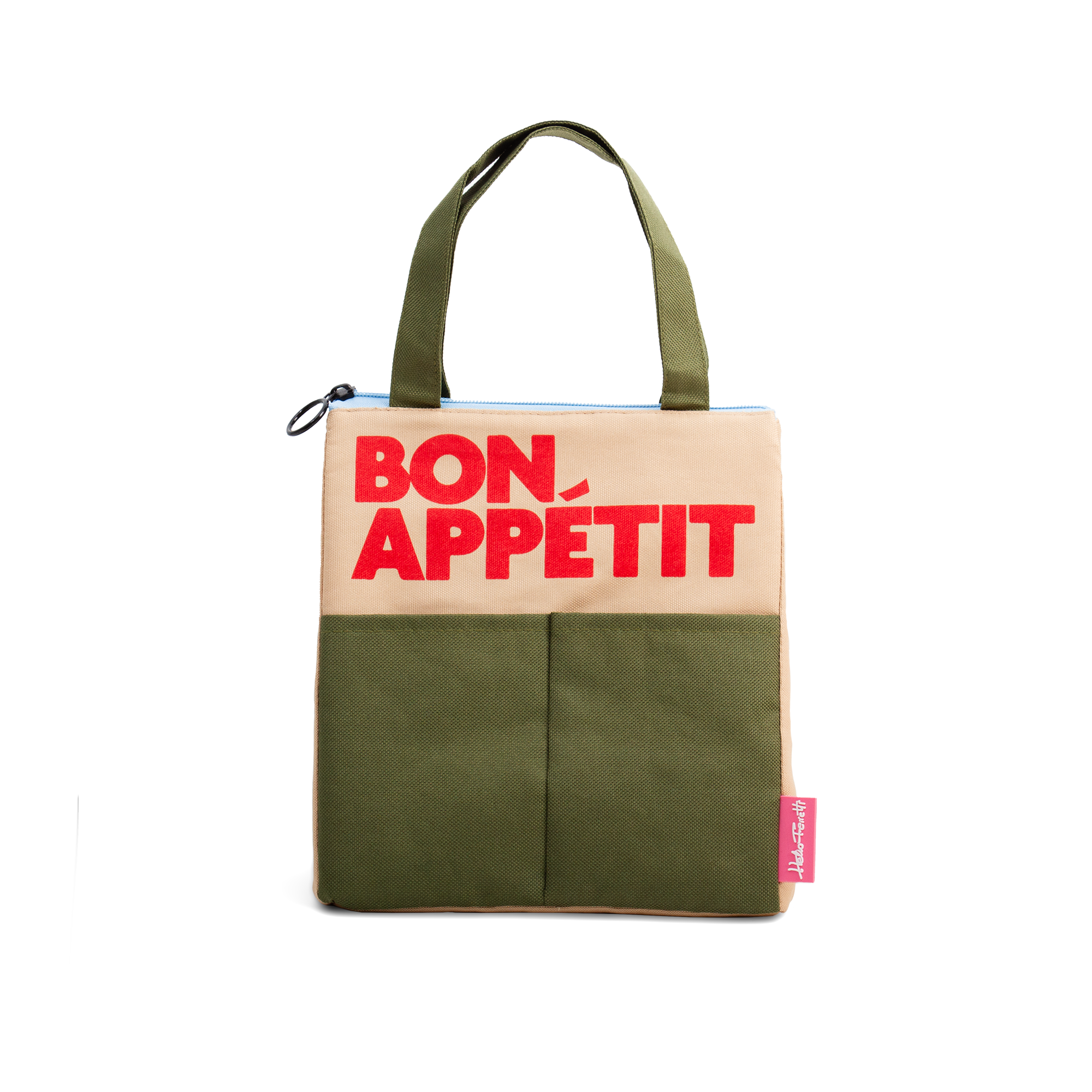 Helio Ferretti - Wholesale Lunch bag/box - GREEN BON APPÉTIT LUNCH BAG HF1