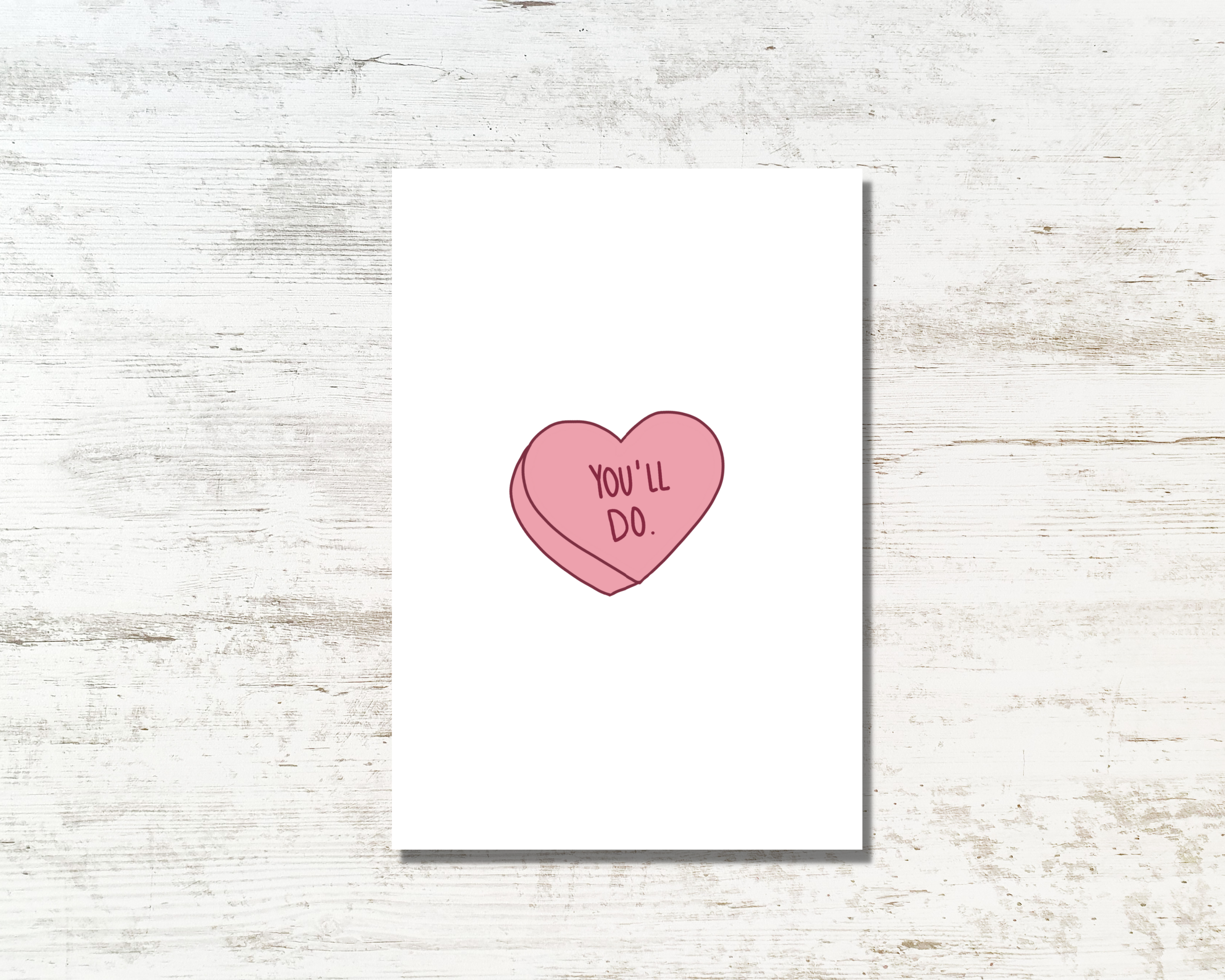Studio Mo - Venta al por mayor Tarjetas de San Valentín - Divertida tarjeta de felicitación de amor para el día de San Valentín con corazón de caramelo3
