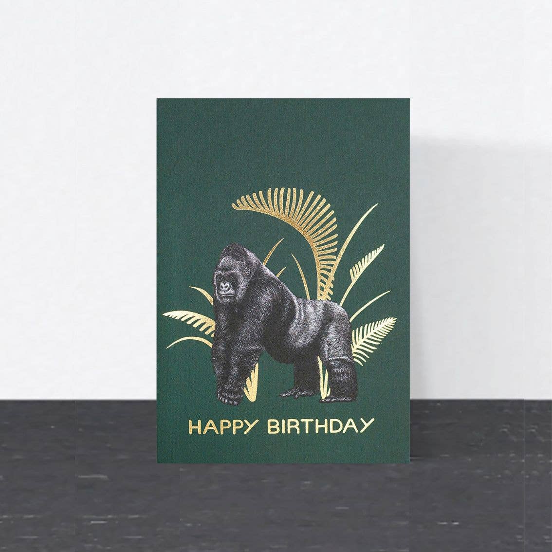 Wild Lines - Wholesale Birthday Card - Luxury Birthday Card - Gorilla // Gold Foil Animal Cards //Eco-friendly Cards // Wildlife Art Cards5