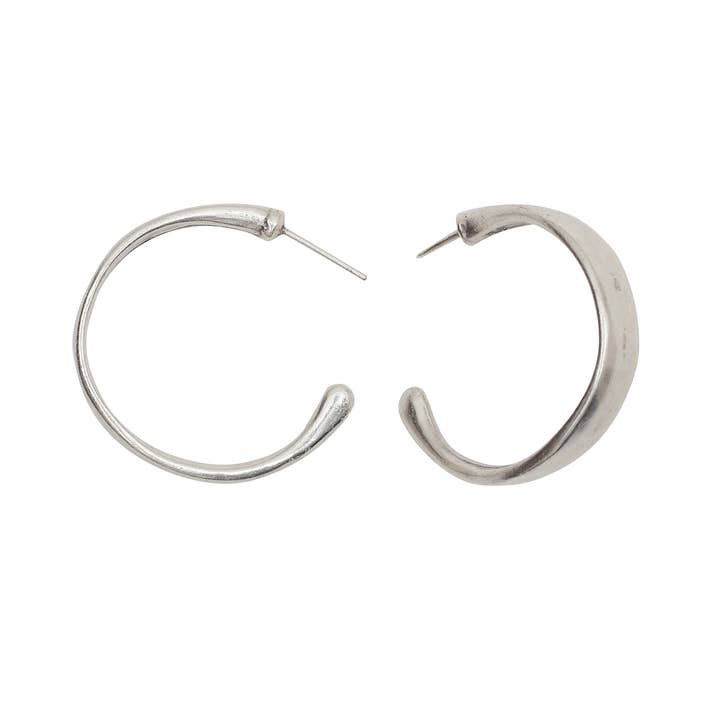 Chanour - Wholesale Hoop Earrings - Handmade Pewter Earings - NE1585