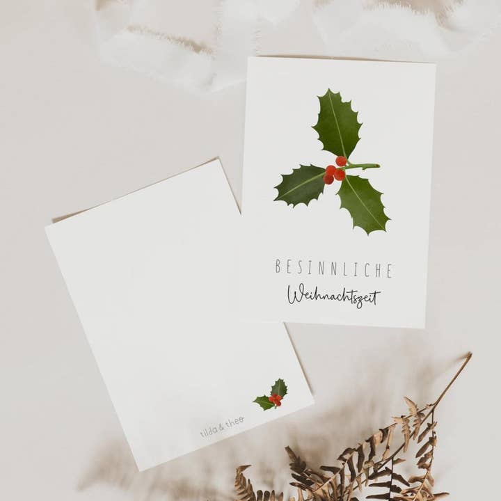 Julekort - bær „Glædelig jul“ for engroshandel hos Tilda&Theo