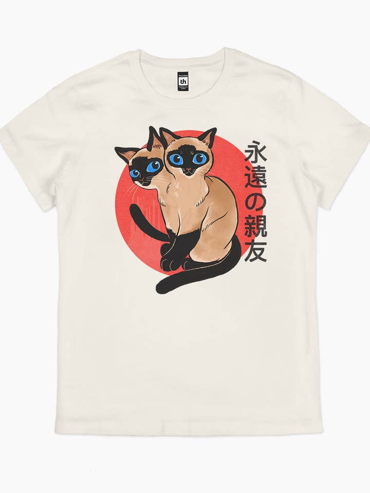 Threadheads - Wholesale Screen printed t-shirt – unisex - Siam Cats T-Shirt4
