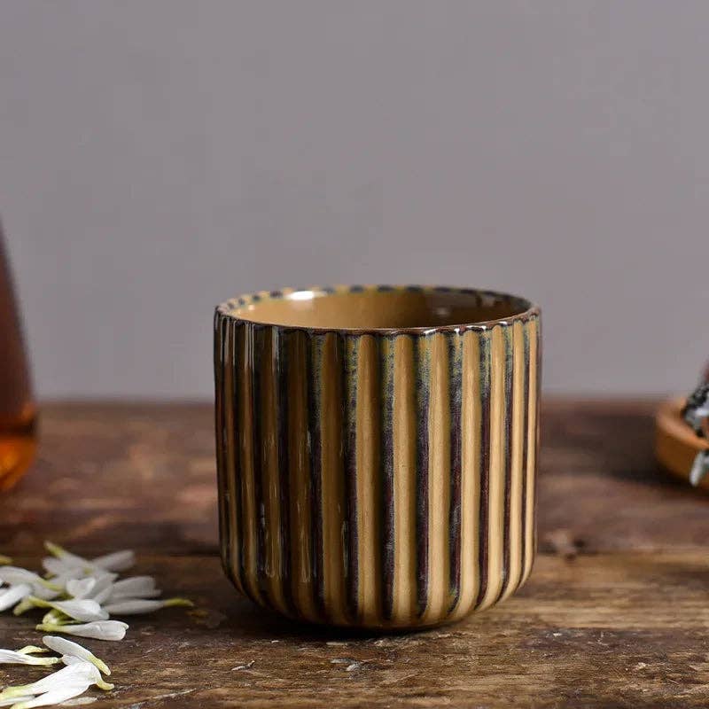 BlakOutlet - Wholesale Coffee/Tea Cup - Japanese Style Retro Ceramic Tea Cup2