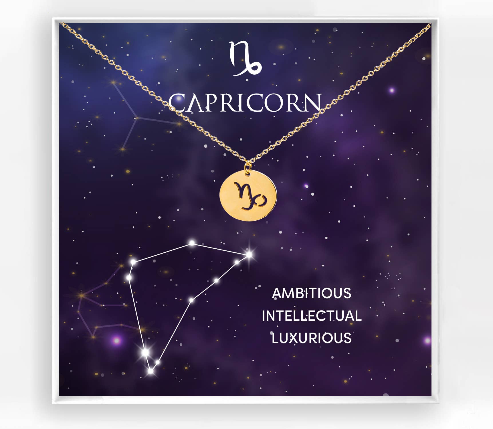 Succulent Kreations - Vente Colliers à pendentif - Collier Pendentif Signe du Zodiaque Plaqué Or13