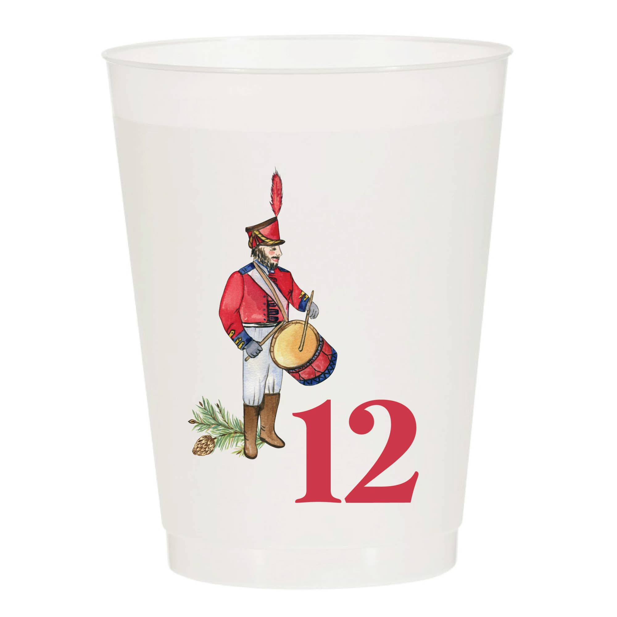 Sip Hip Hooray – wholesale Disposable cup – 12 Days of Christmas Frosted Cups / 12 Cups - Christmas13