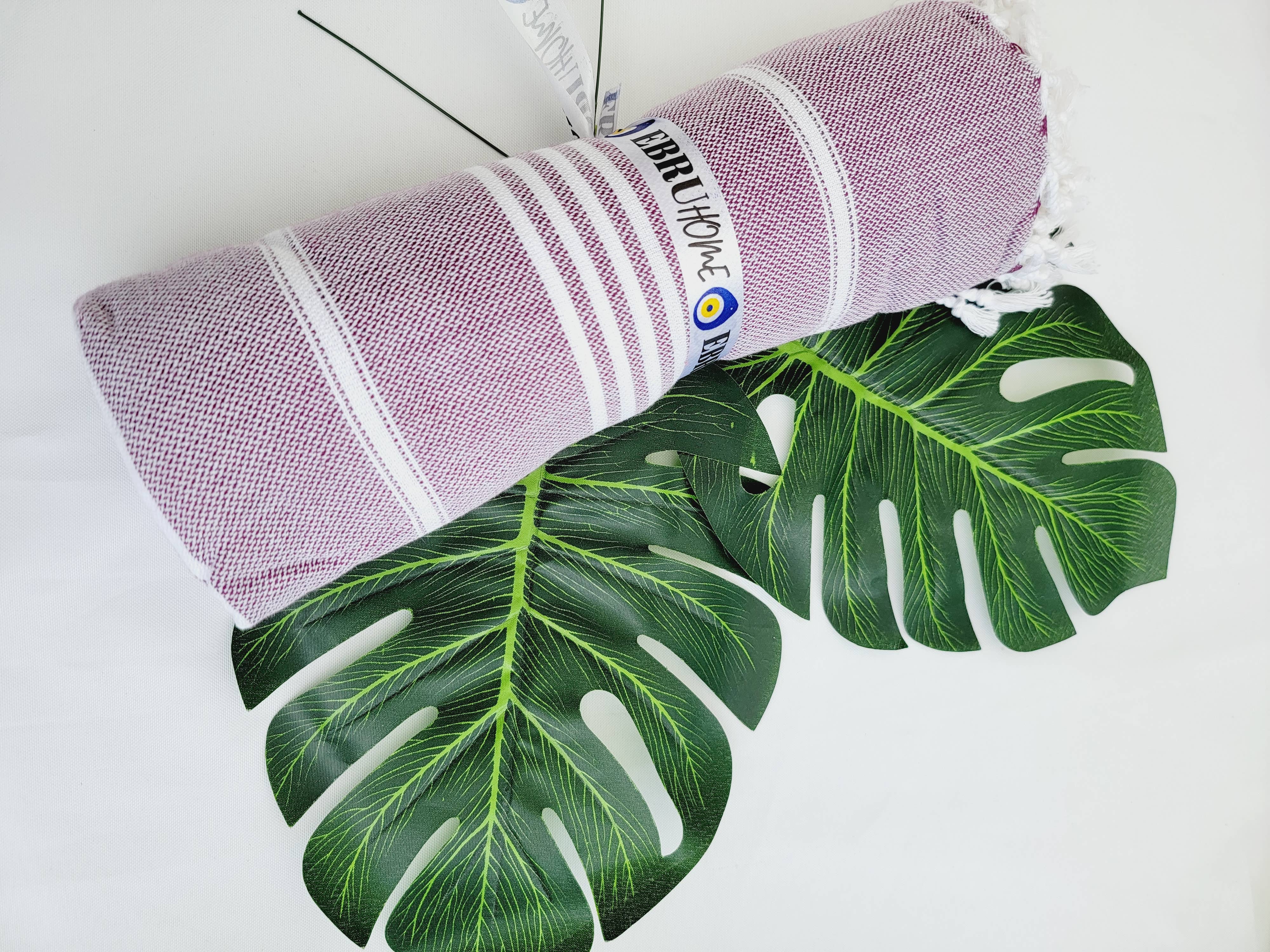 EBRU Home - Vendita all'ingrosso Plaid - Set da 5 Plaid/Coperte in Cotone Turco Prelavato – Colori Assortiti10