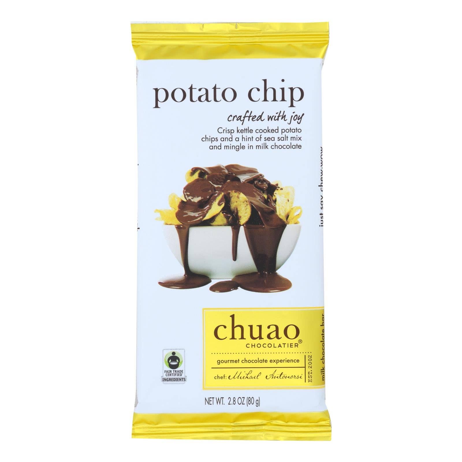 Ware Spark - Wholesale Chips - Chuao Chocolatier Potato Chip - Case Of 12 - 2.8 Oz0