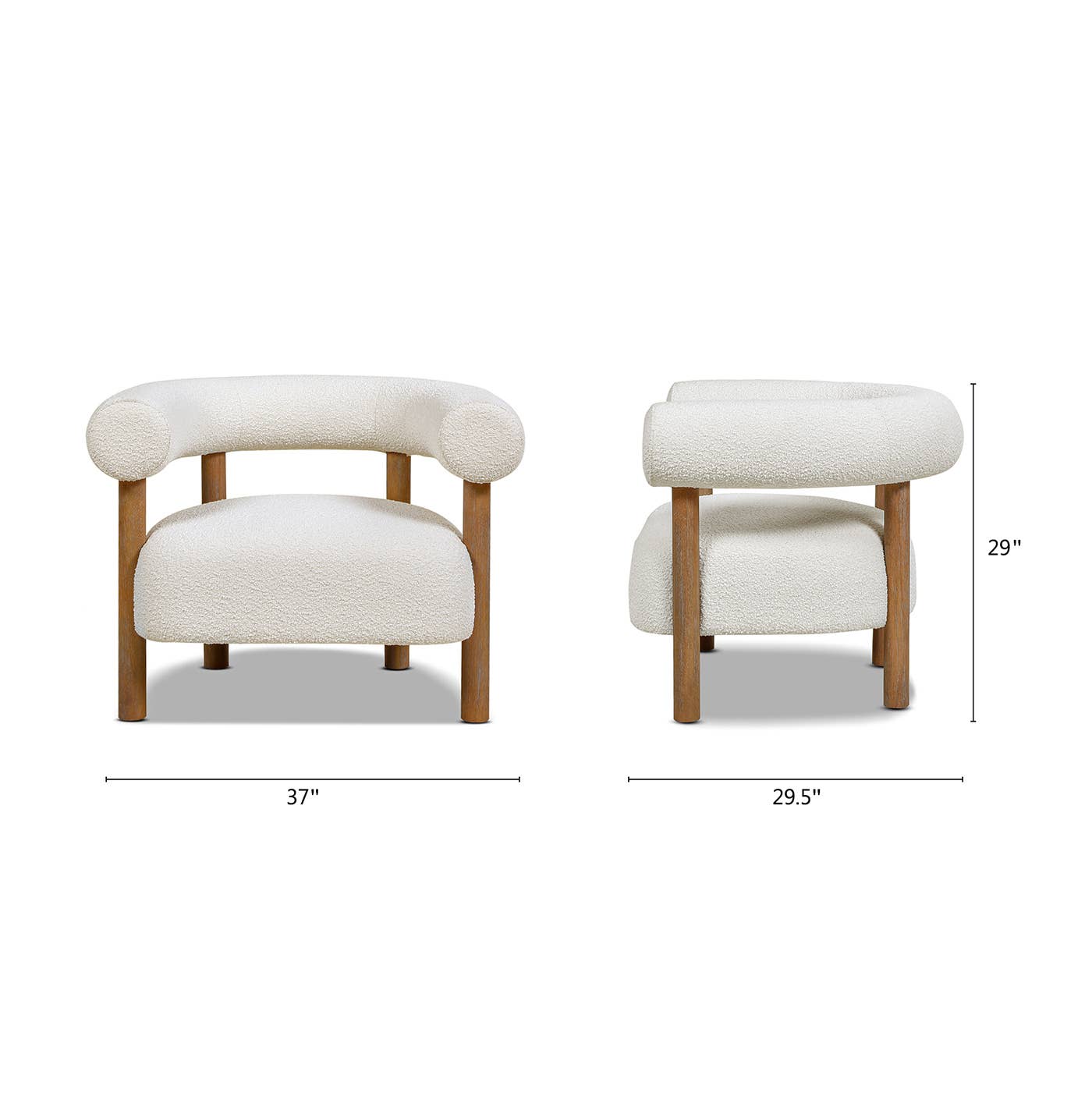 Jennifer Taylor Home - Wholesale Chair - Scandinavian Modern Barrel Living Room Accent Arm Chair9