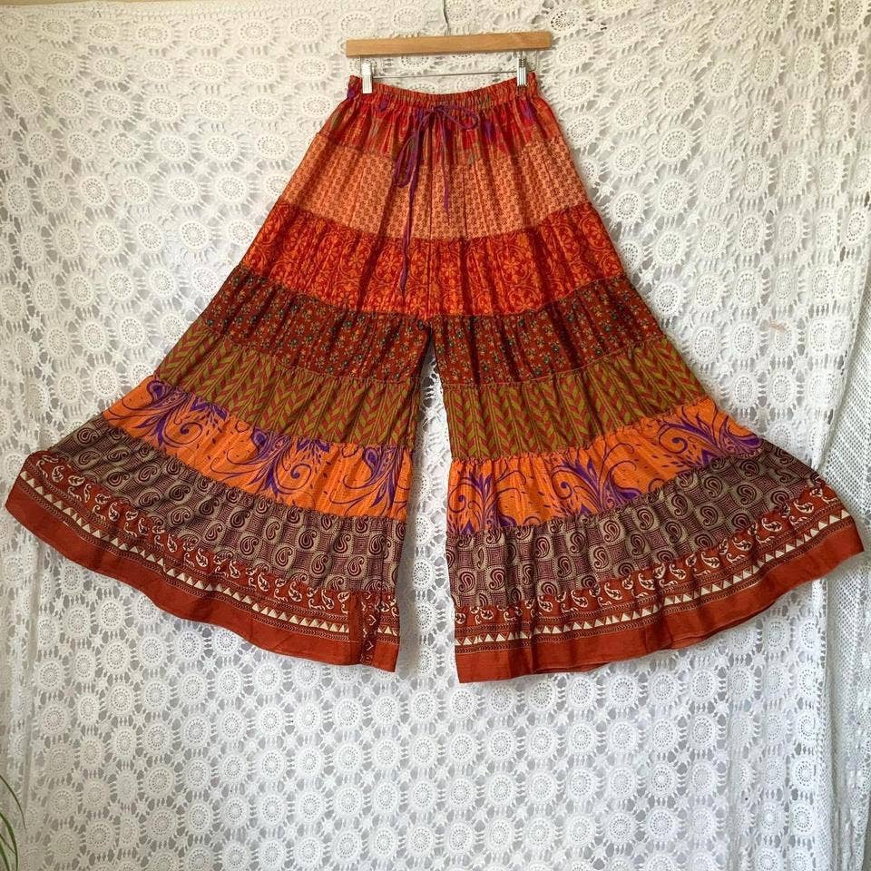 Kaohinani – wholesale Pants – Women's – Recycled Sari Palazzo Pants
6