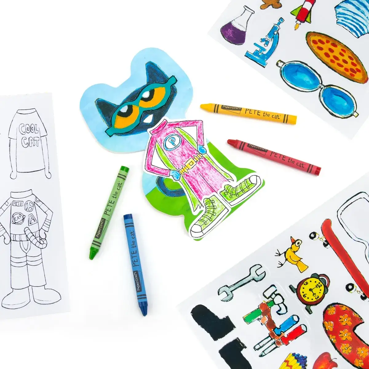 Learning Resources - Wholesale Art Set - Kids & Baby - Papercraft Pete the Cat Coloring Activity Set5
