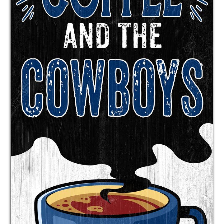 Dallas Cowboys Jeg Løber På Kaffe 6x12 for engroshandel hos Fan Creations