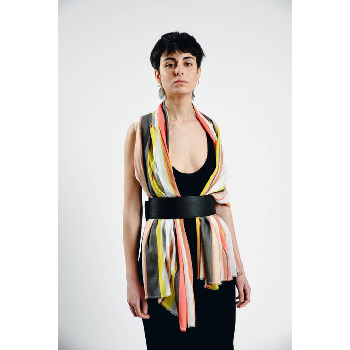 Abstract - Wholesale Scarf - Women's - Striped scarf or sarong1