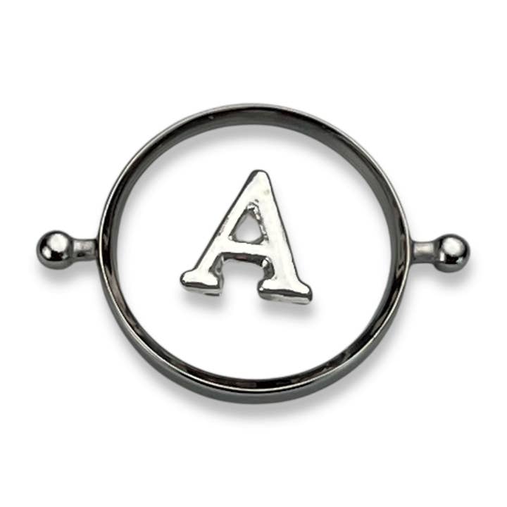 Charm rond Encapture™ Initiales - Bijoux lettres pour la vente par CONQUERing