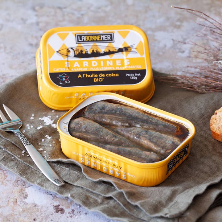 Sardines in organic rapeseed oil for wholesale by FERRIGNO