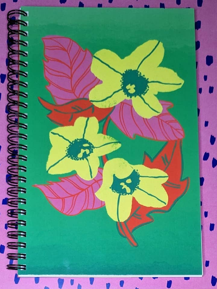 Hellbore - Blank Spiral Notebook by Annie Ohlala for wholesale by Annie Ohlala