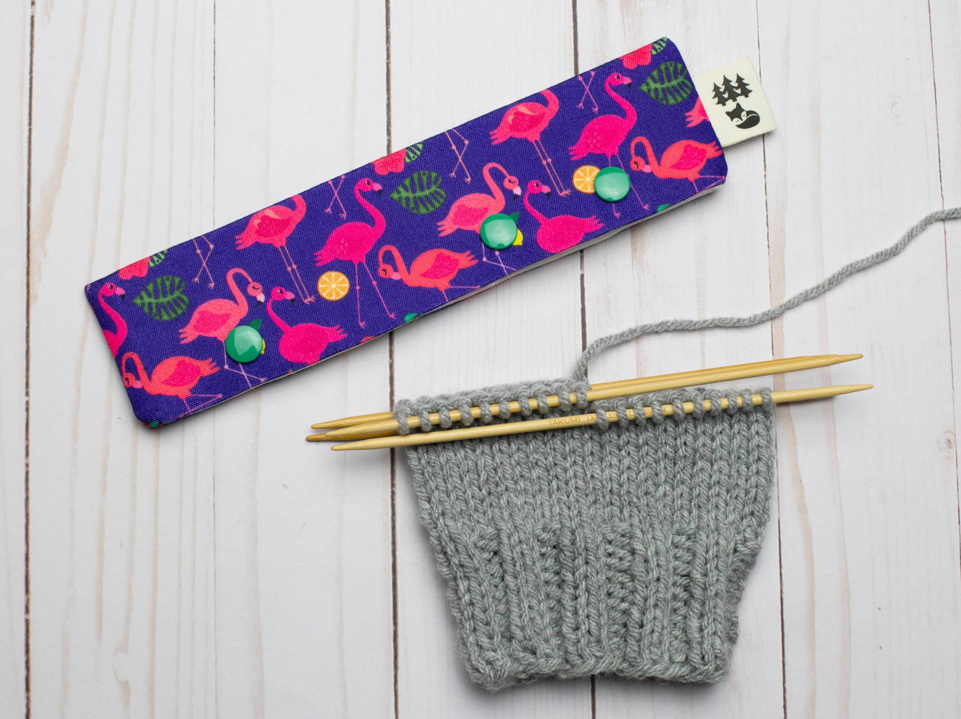 Fox & Pine Stitches – wholesale Knitting/Crochet Supplies – Fancy Flamingo | DPN Holder2