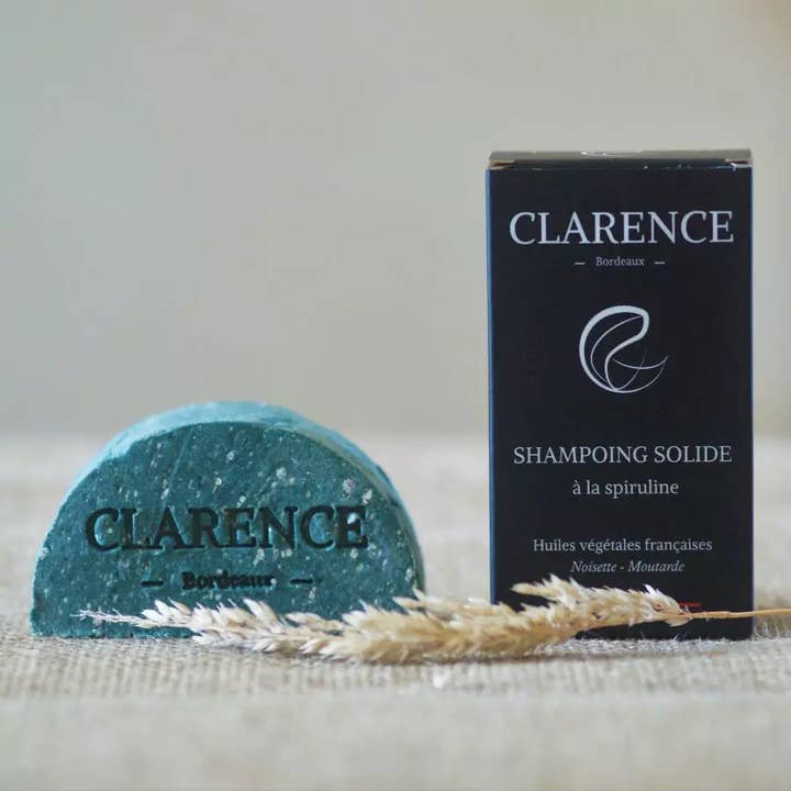 Festes Shampoo mit Spirulina für den Großhandel von Clarence-Bordeaux